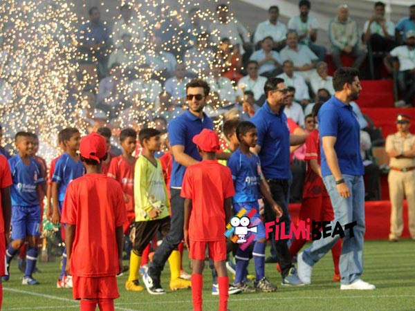 Inauguration of Jio Garden: Celebration after a football match