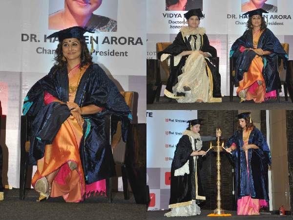 Pics: Vidya Balan conferred with honorary doctorate
