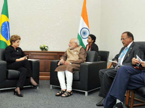 PM Modi in bilateral meeting with Dilma Rousseff