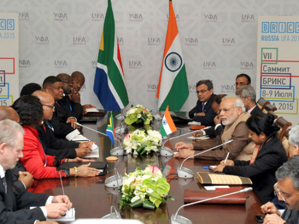 PM Modi meets President of South Africa Jacob Zuma