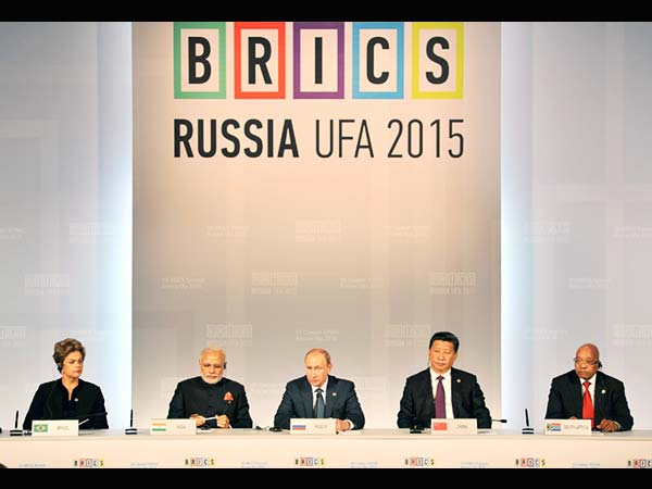 PM Narendra Modi with other dignitaries of BRICS
