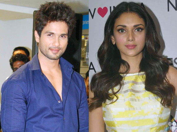 Shahid Kapoor and Aditi Rao Shahid Kapoor and Aditi Rao