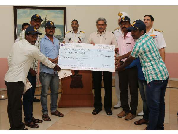 Fishermen felicitated Fishermen felicitated