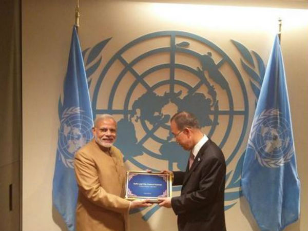 Modi meets UN Secretary General Modi meets UN Secretary General