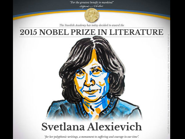 Svetlana wins Nobel Literature Prize Svetlana wins Nobel Literature Prize