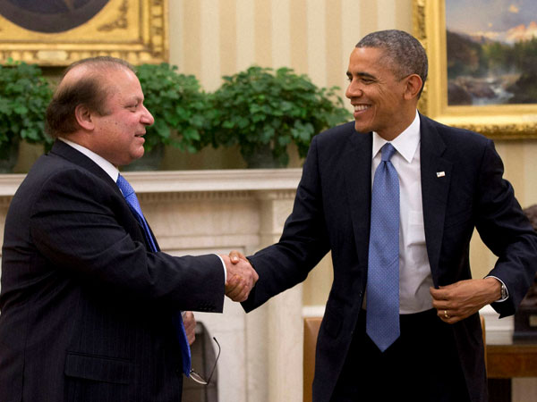 Pakistan PM Nawaz Sharif and US President Barack Obama Pakistan PM Nawaz Sharif and US President Barack Obama