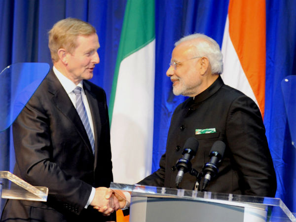 PM Modi meets his Irish counterpart Enda Kenny PM Modi meets his Irish counterpart Enda Kenny