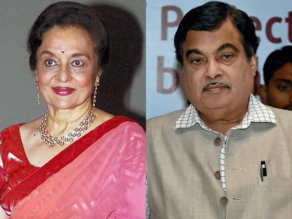 Asha Parekh & Nitin Gadkari Asha Parekh & Nitin Gadkari