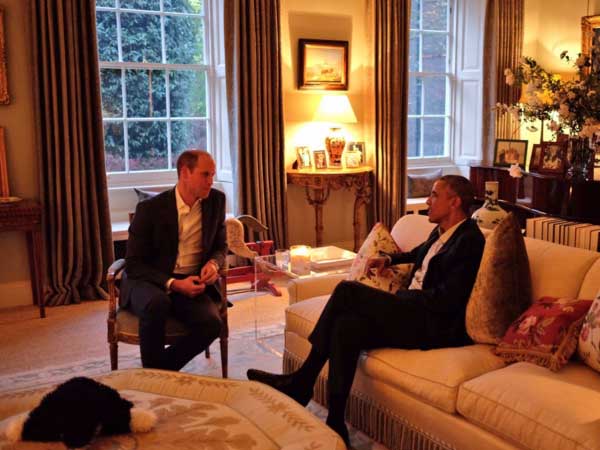 Prince William and Barack Obama speak to each other Prince William and Barack Obama speak to each other