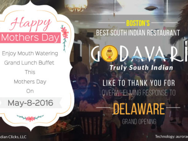 “Godavari Opened in Delaware” “Godavari Opened in Delaware”