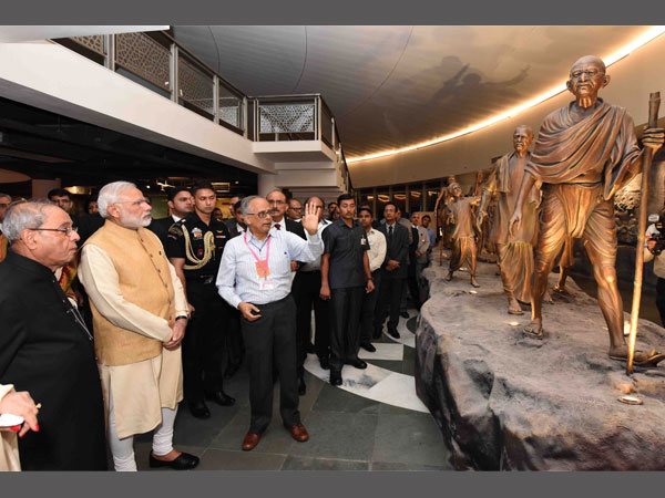 Mahatma Gandhi's installation in the Museum