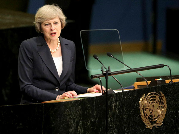 Theresa May said that the UK won't turn inward after Brexit vote