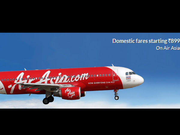 Air Asia Big Sale! Pick All Your Domestic Flight Tickets Only at Rs.899 Only at MMT, Yatra Air Asia Big Sale! Pick All Your Domestic Flight Tickets Only at Rs.899 Only at MMT, Yatra