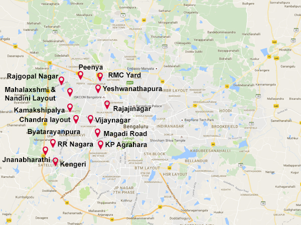 Areas under curfew in Bengaluru Areas under curfew in Bengaluru