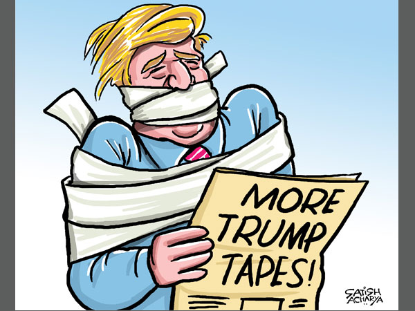 Donald Trump in soup over leaked audio tapes Donald Trump in soup over leaked audio tapes