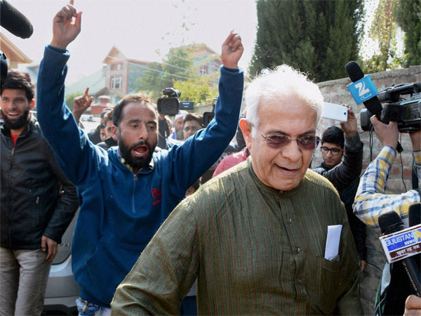 Wajahat Habibullah addresses the media
