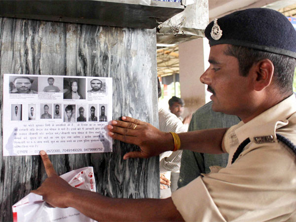 Wanted posters at Bhopal Railway Station