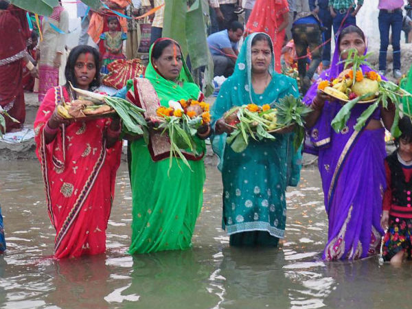 Devotees celebrate Chhath in Moradabad