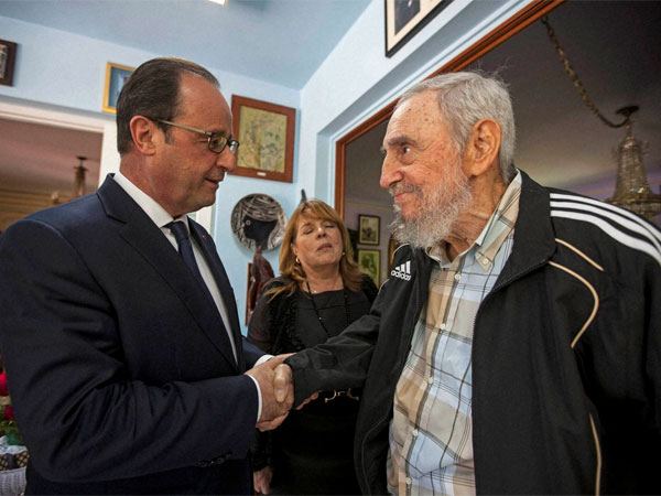 Fidel Castro with world leaders