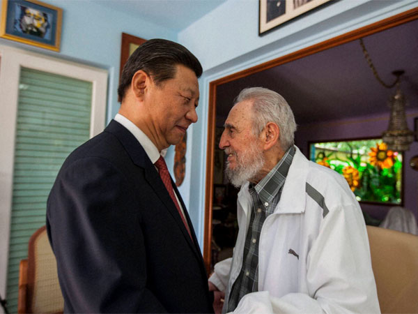 Fidel Castro with world leaders
