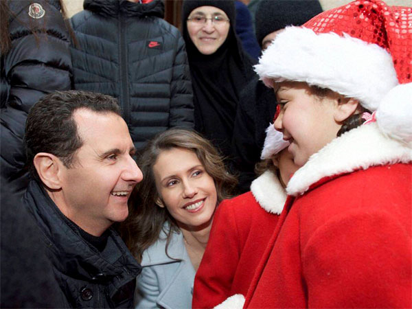 Assad visits orphanage on Xmas Day Assad visits orphanage on Xmas Day
