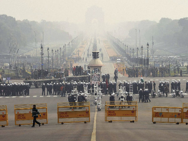 Full dress rehearsal for Republic Day parade Full dress rehearsal for Republic Day parade