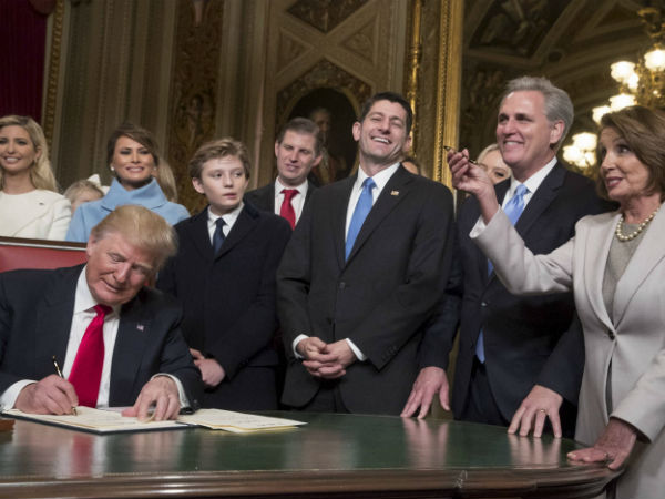 Donald Trump signs first bill and actions as president:
