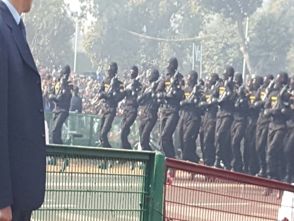 Commando forces marching on Rajpath Commando forces marching on Rajpath