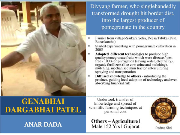 Genabhai Dargabhai Patel: The anar dada