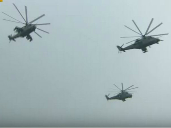 Choppers overhead