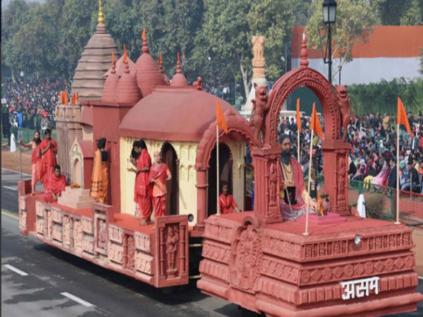 Assam tableau displays Kamakhya temple at R-Day parade: