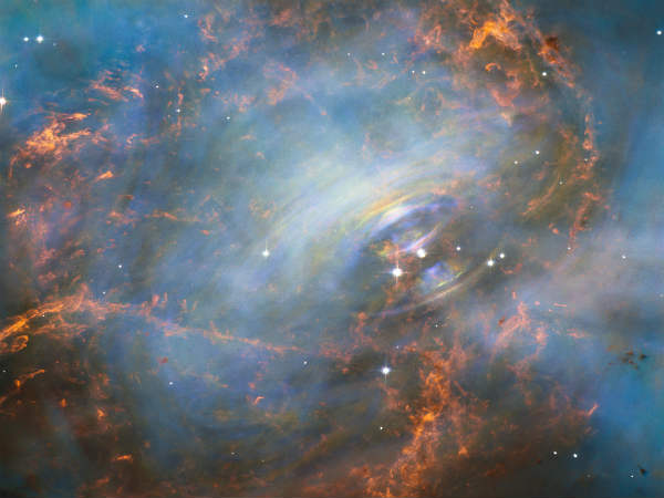 The beating heart of the Crab Nebula. Image courtesy: NASA/ESA