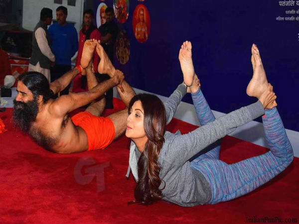 Ramdev Shilpa Shetty Ramdev Shilpa Shetty