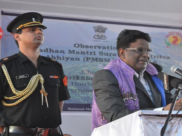V Shanmuganathan speaks to a gathering. File photo. V Shanmuganathan speaks to a gathering. File photo.