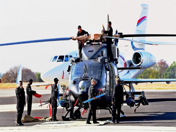 HAL's Rudra being prepared for air show