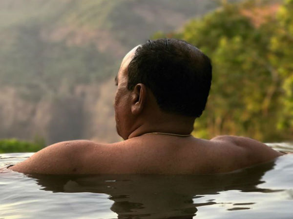Goa CM's pool pic goes viral Goa CM's pool pic goes viral