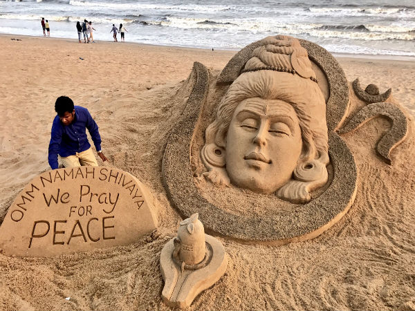 Sand art of Mahashivaratri