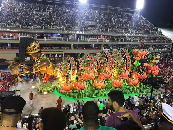 Grand view of festivities