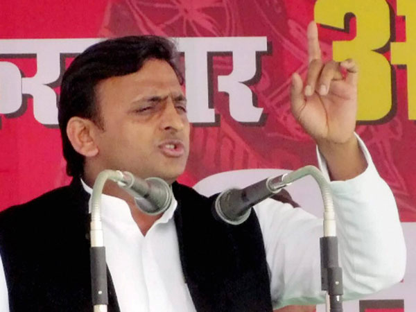 UP Chief Minister and Samajwadi Party President Akhilesh Yadav addresses an election rally. UP Chief Minister and Samajwadi Party President Akhilesh Yadav addresses an election rally.