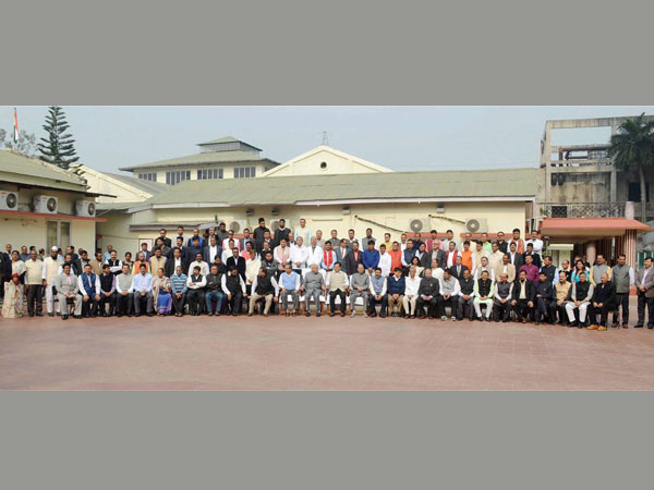 Assam Governor Banwarilal Purohit , along with Assam Chief Minister Sarbananda Sonowal and others, during the group photograph on first day of the Budget session of Assam Legislative Assembly, at ALA premises in Guwahati on Monday. Assam Governor Banwarilal Purohit , along with Assam Chief Minister Sarbananda Sonowal and others, during the group photograph on first day of the Budget session of Assam Legislative Assembly, at ALA premises in Guwahati on Monday.