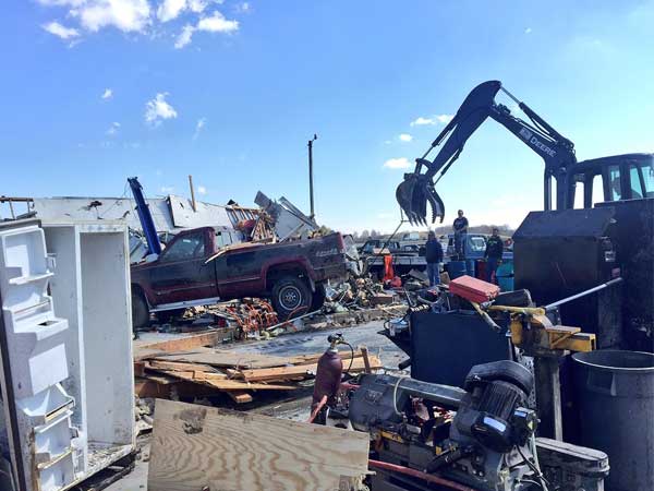 Tornado moved at a speed of 50 mph