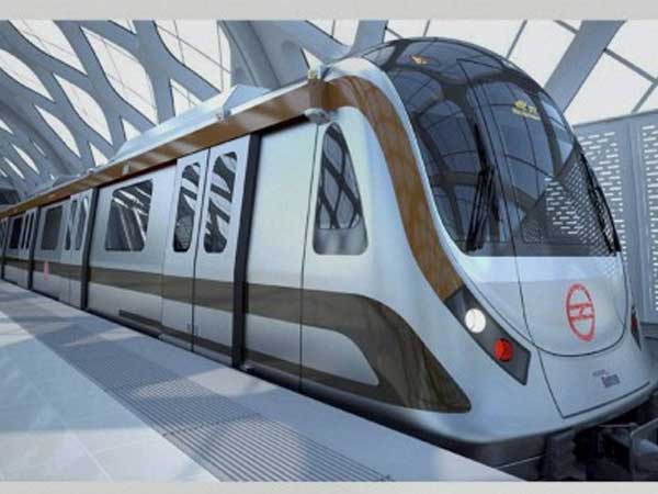 A Metro train manufactured in India A Metro train manufactured in India