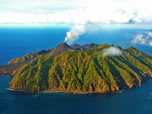 A volcanic arc