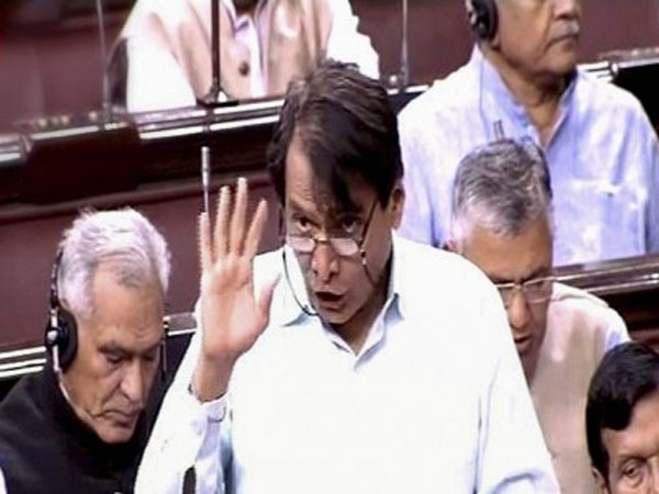 Union Railway Minister Suresh Prabhu speaks in the Rajya Sabha on the second day of the second part of the Budget Session of Parliament in New Delhi. Union Railway Minister Suresh Prabhu speaks in the Rajya Sabha on the second day of the second part of the Budget Session of Parliament in New Delhi.