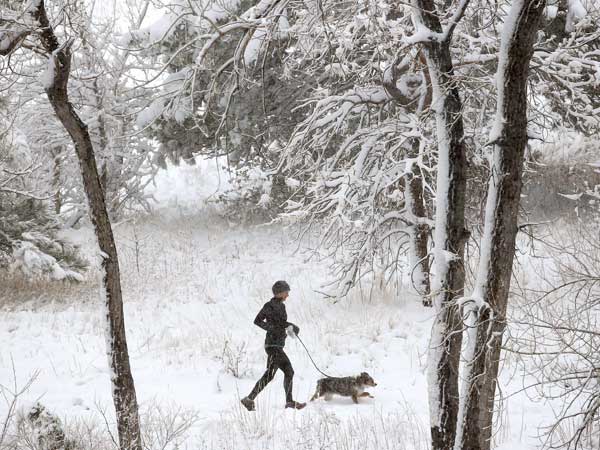Run in snow! Run in snow!