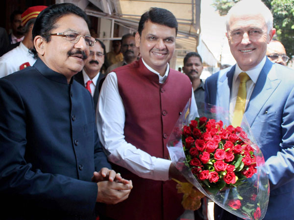 Turnbull meets Maharashtra CM Devendra Fadnavis