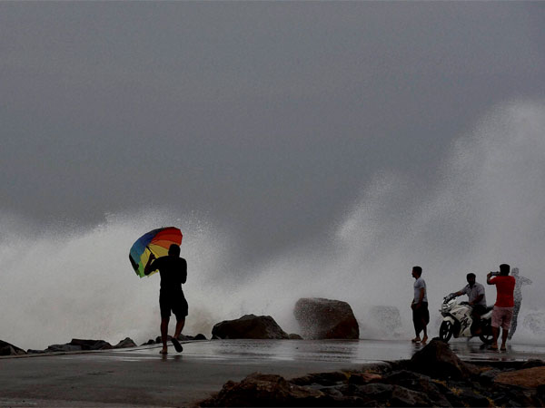 The cyclone is expected to bring torrential rain and winds gusting at up to 150 km per hour. The cyclone is expected to bring torrential rain and winds gusting at up to 150 km per hour.