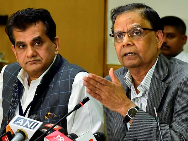 NITI Aayog Vice Chairman Arvind Panagariya addresses a press conference after the Governing Council Meeting of NITI Aayog in New Delhi on April 23. NITI Aayog Vice Chairman Arvind Panagariya addresses a press conference after the Governing Council Meeting of NITI Aayog in New Delhi on April 23.