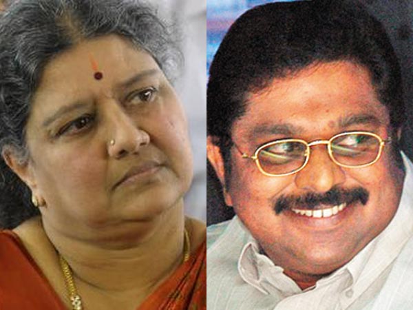 Sasikala Natarajan and TTV Dinakaran Sasikala Natarajan and TTV Dinakaran