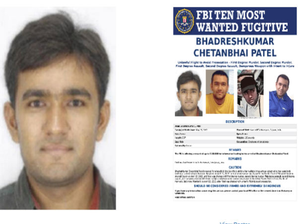 FBI puts Indian man in Most Wanted List FBI puts Indian man in Most Wanted List